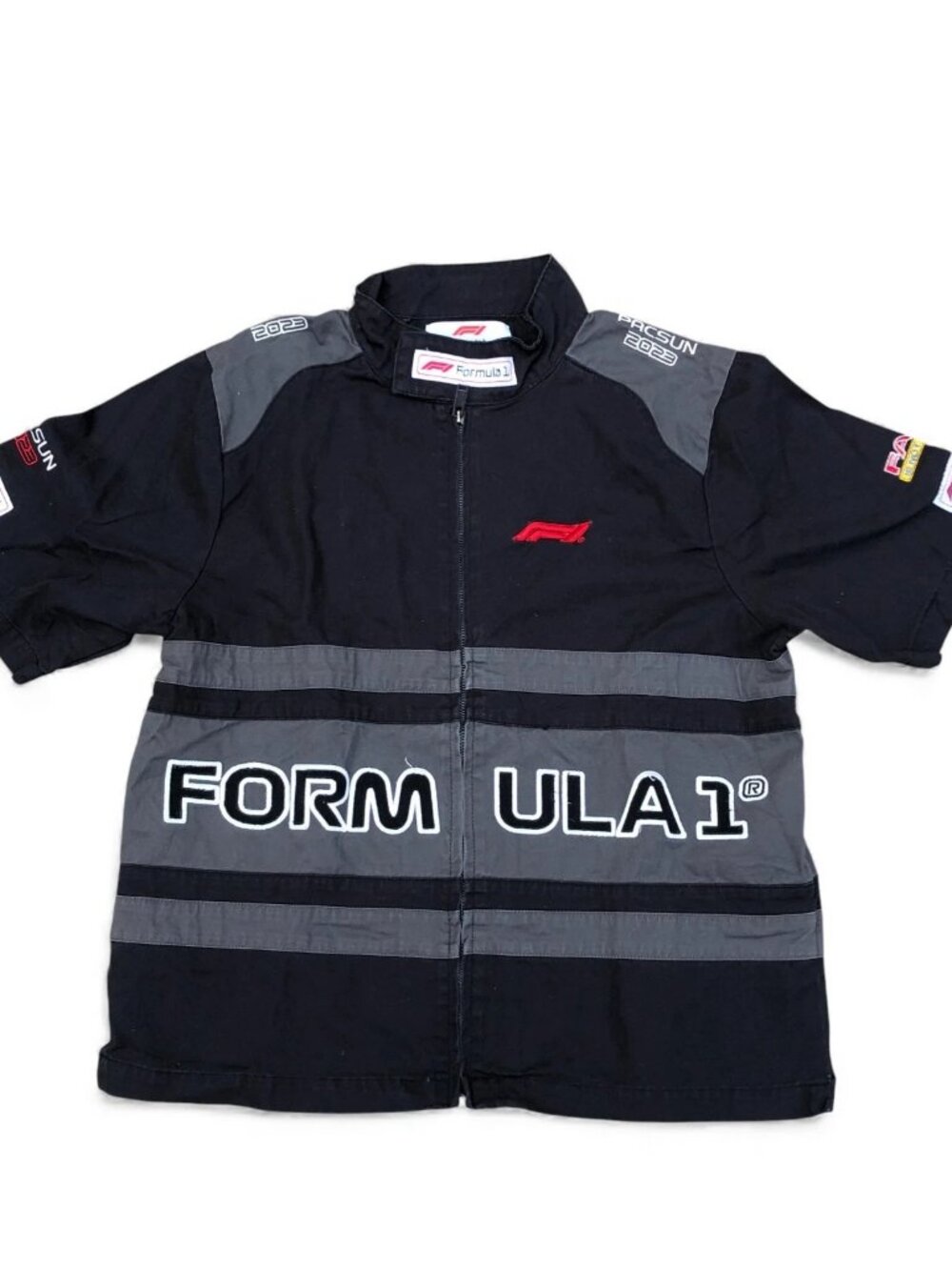 F1 FORMULA 1 x PACSUN 2023 Mechanics Jacket Men's MEDIUM Black Full Zip Top